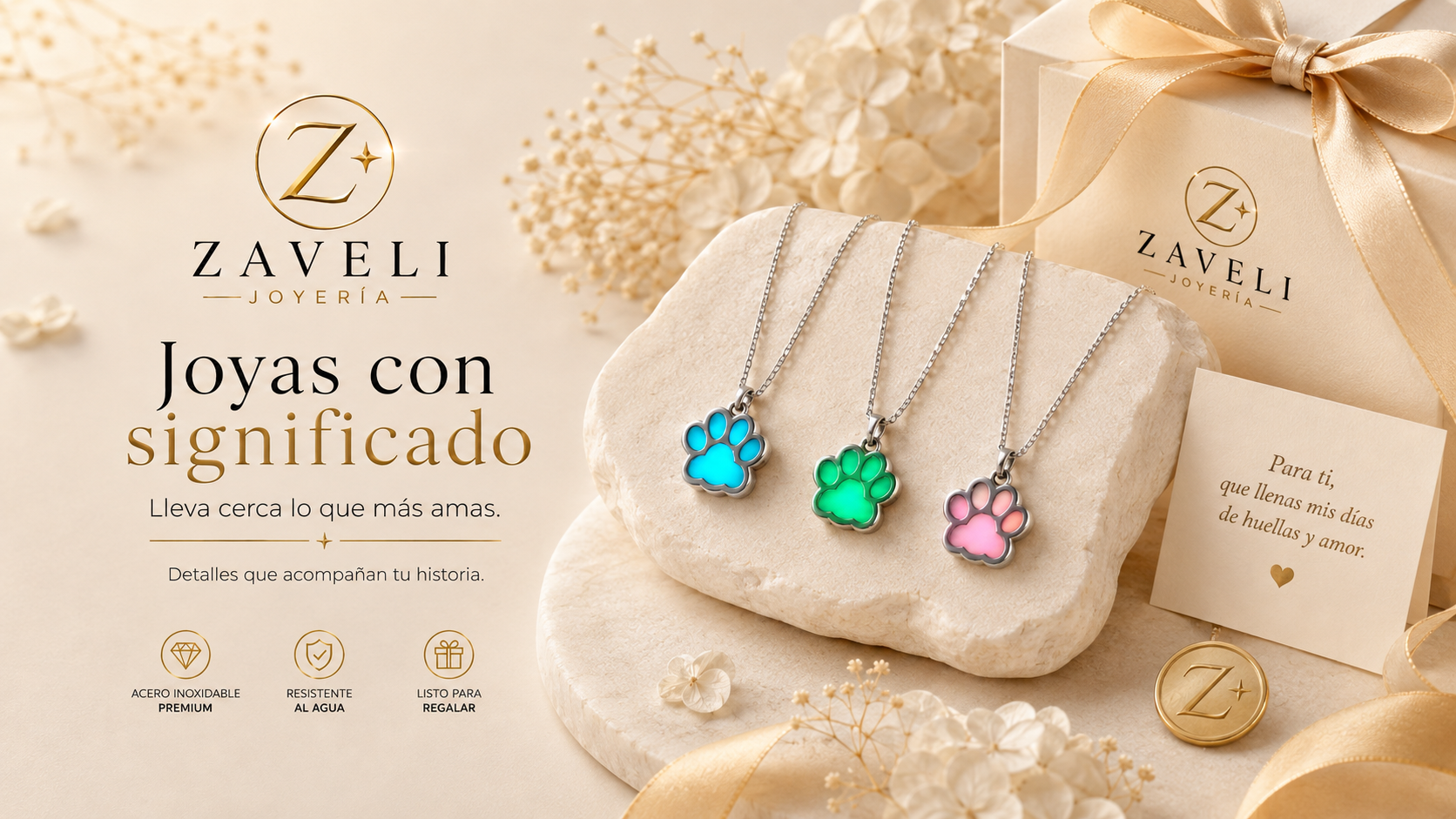 Dije Huella de Mascota